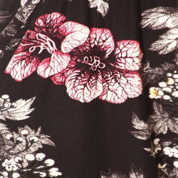 Women's Buttery Soft Jogger Pants with Drawstring Flower Pattern Small-XL - Picture 4 of 5